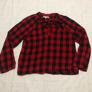 Madewell Buffalo plaid top small
